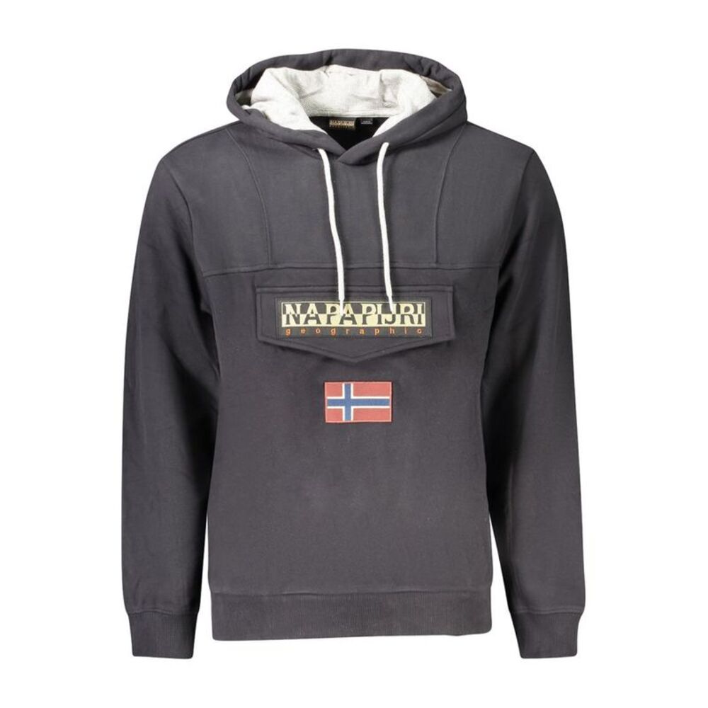 Napapijri Black Cotton Men's Men's Sweatshirt
